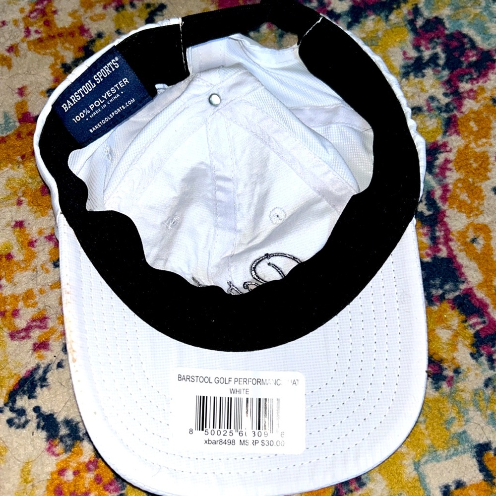 White Performance Baseball Cap - Picture 5 of 5